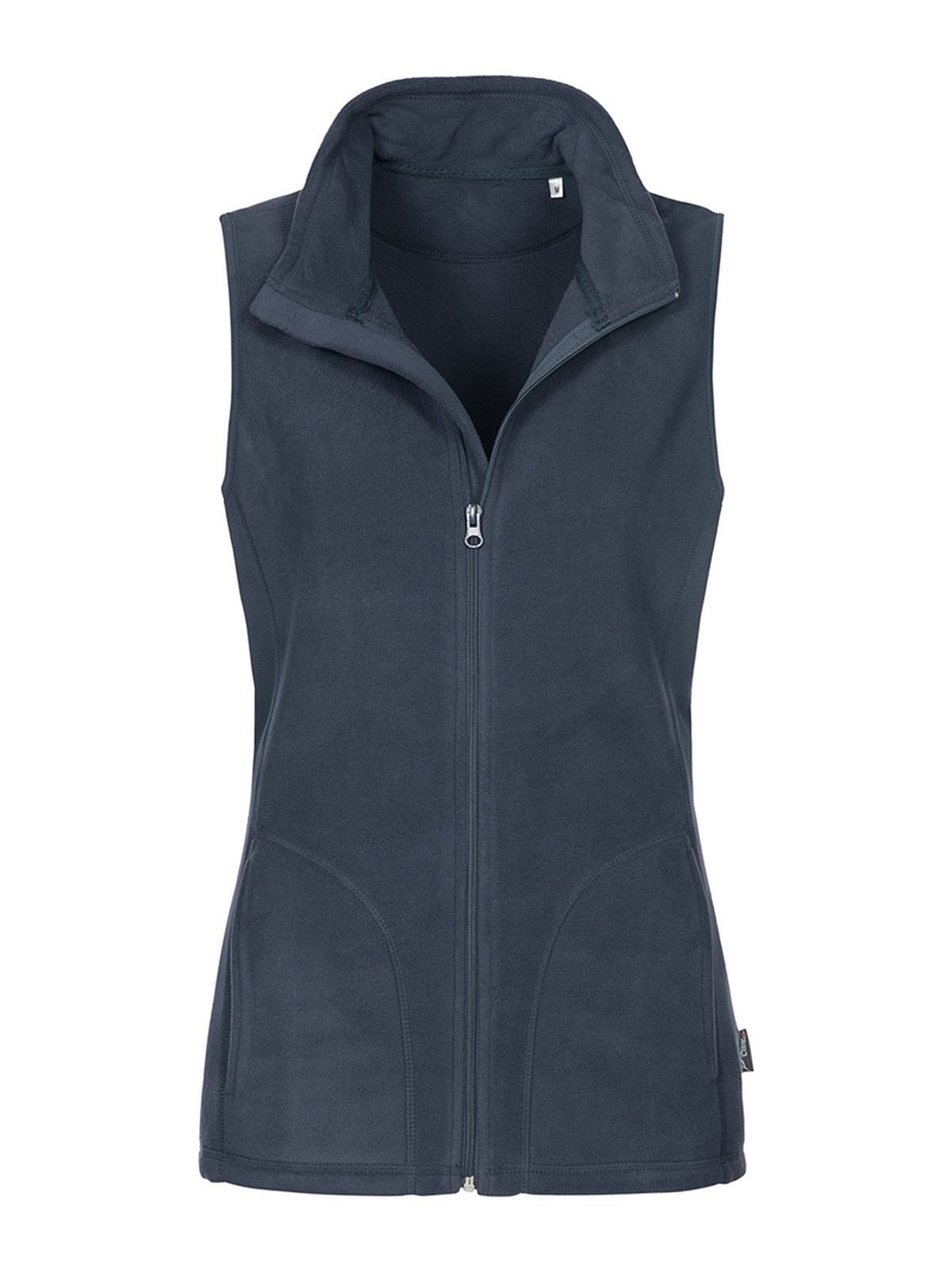 Colete de lã clássico feminino - BLM - Azul meia-noite