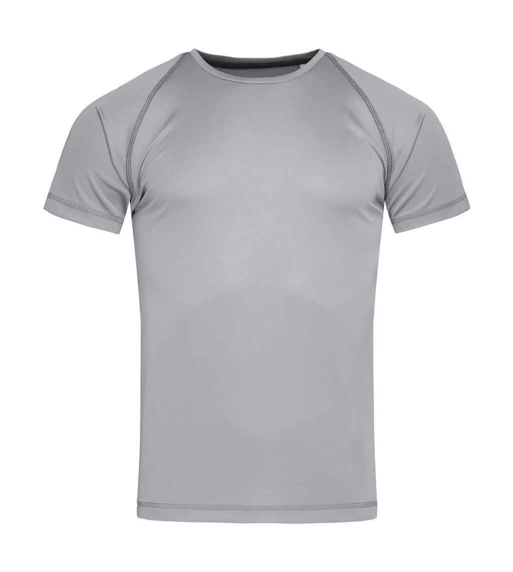 Camiseta masculina Active 140 Team Raglan - 713 - Cinza Prateado