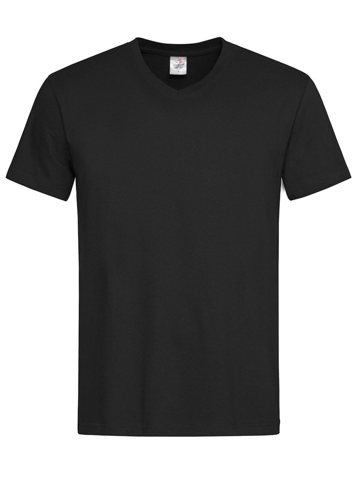 Camiseta clássica com decote em V - BLO - Opala negra