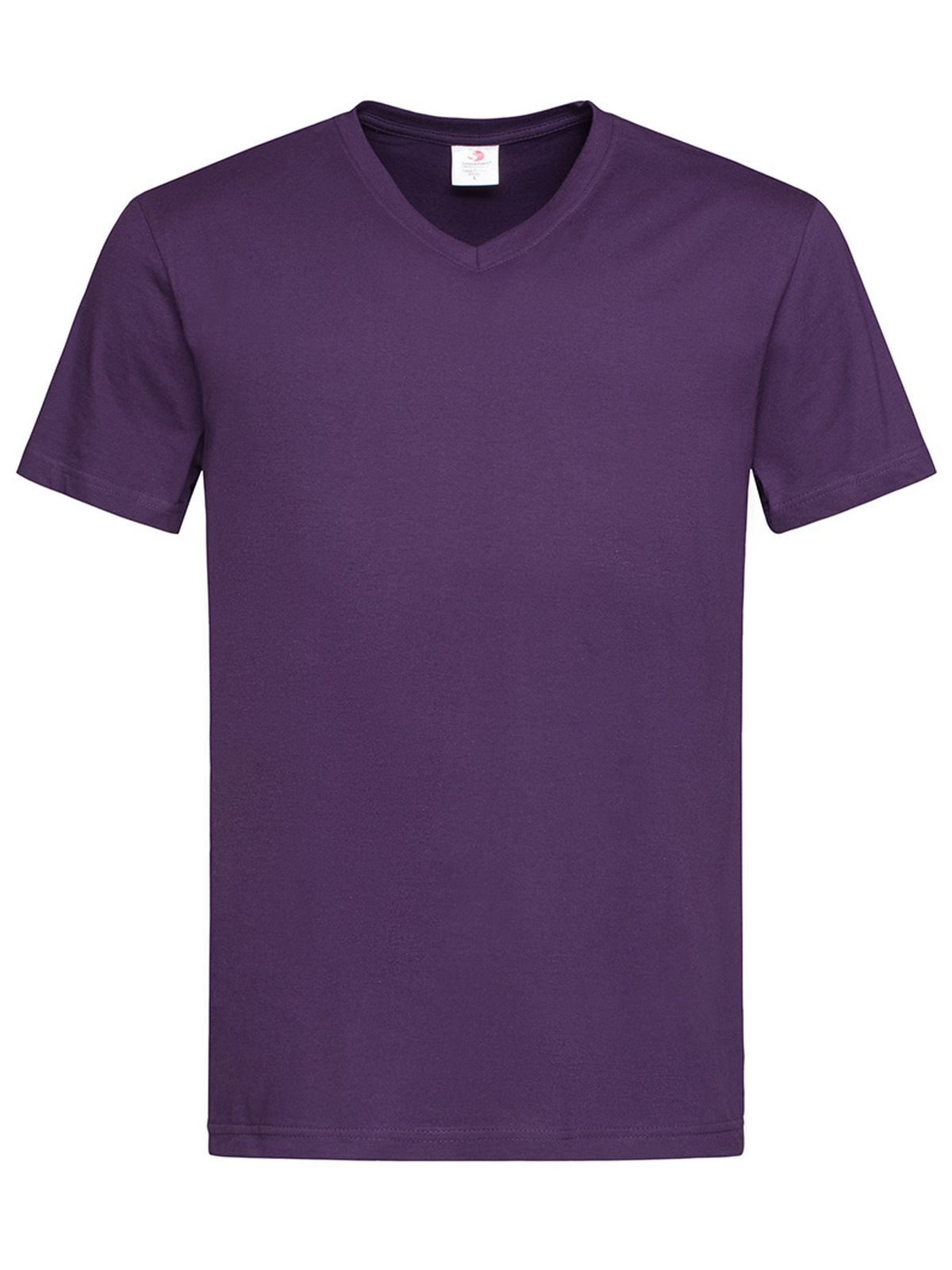 Camiseta clássica com decote em V - DBY - Baga escura