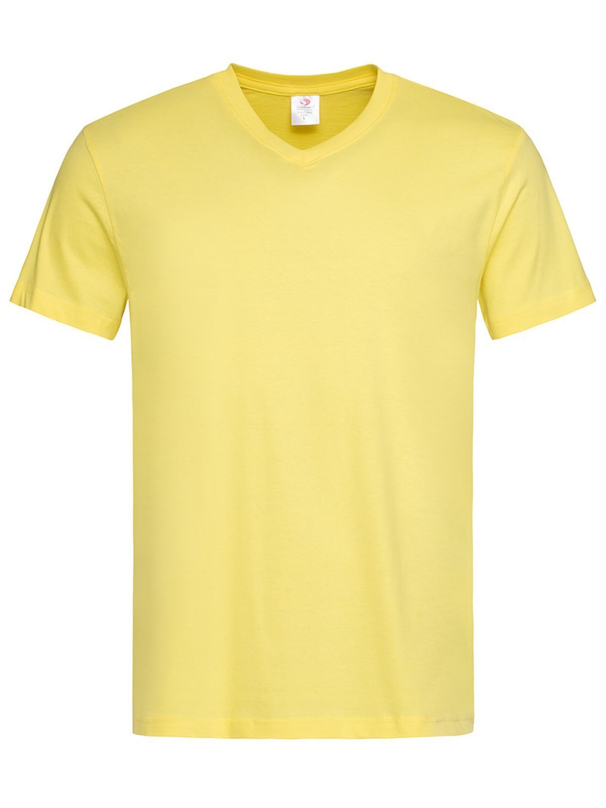 Camiseta clássica com decote em V - YEL - Amarelo