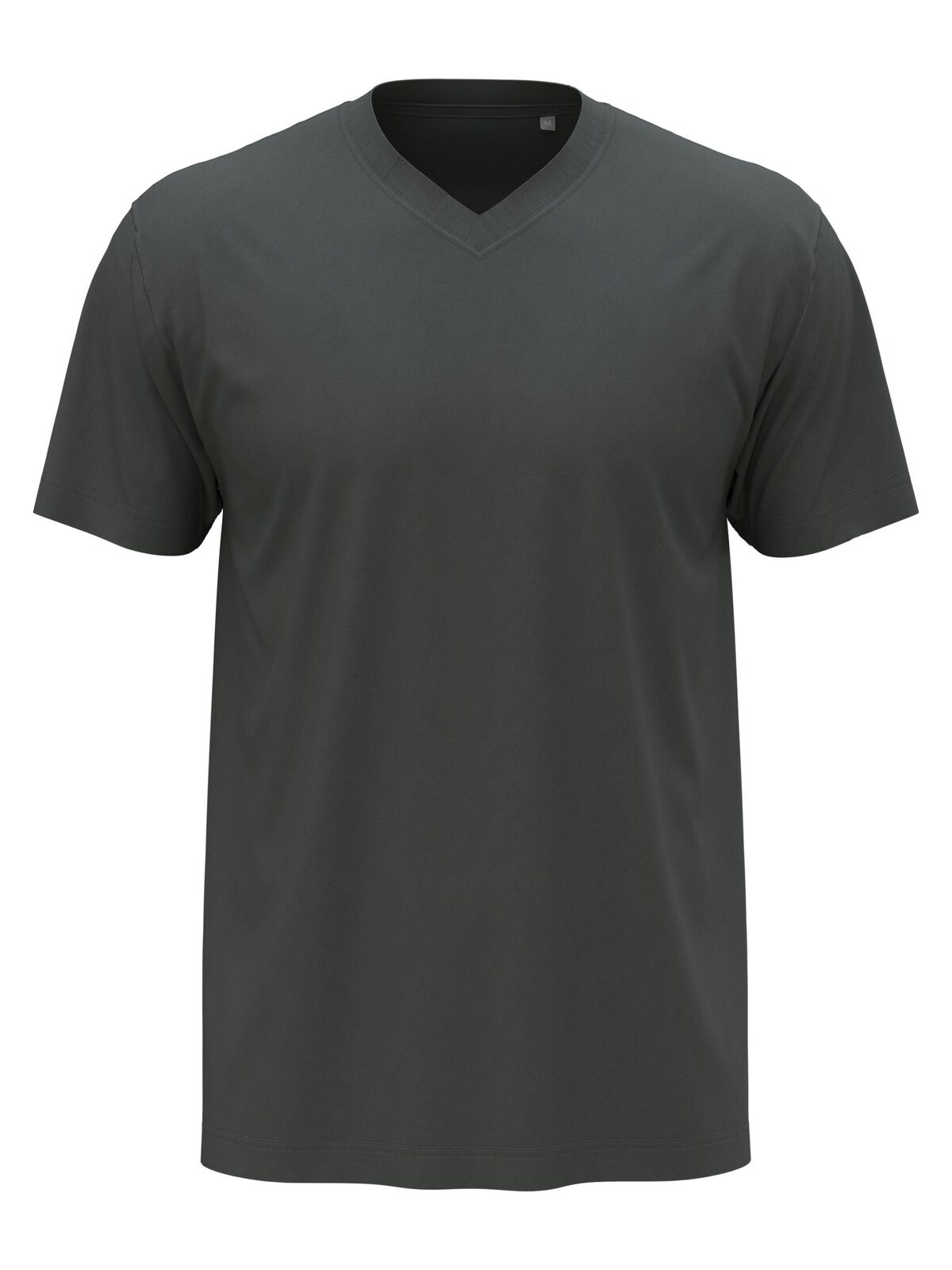 Camiseta clássica com decote em V - SLG - Cinza ardósia