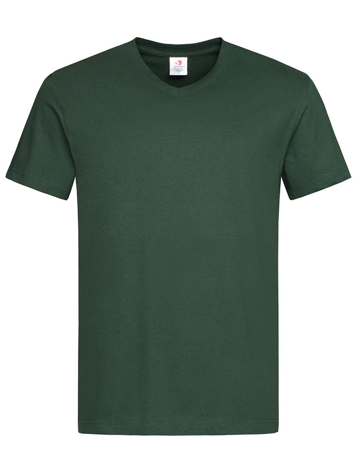 Camiseta clássica com decote em V - BOG - Verde garrafa