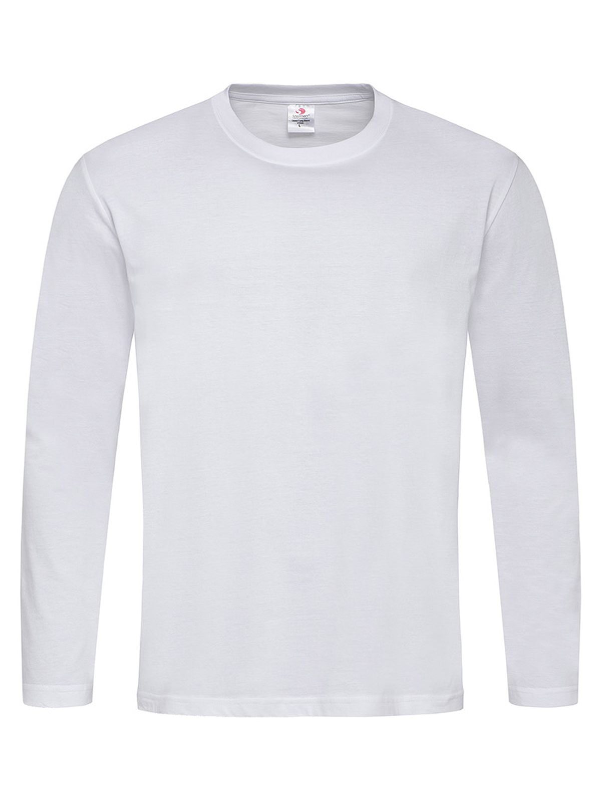 Camiseta Clássica de Manga Comprida - WHI - Branco