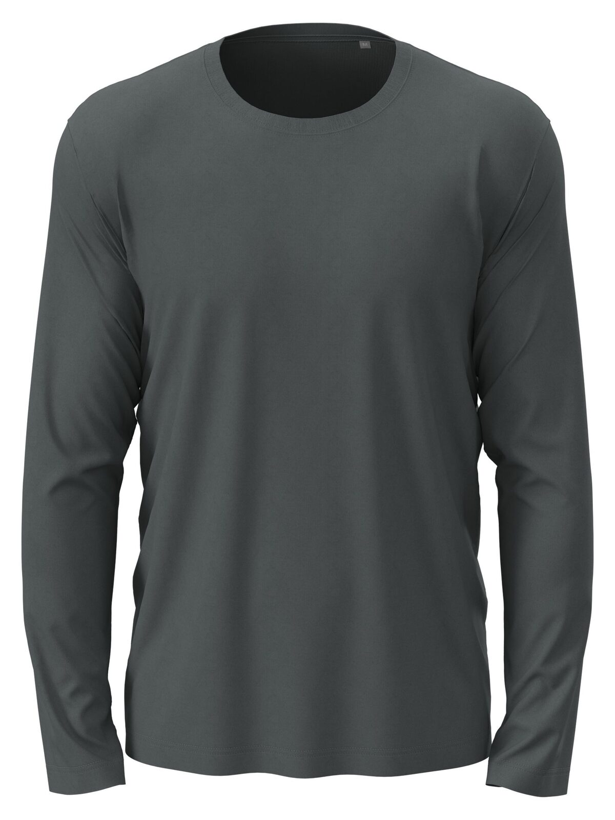 Camiseta Clássica de Manga Comprida - SLG - Cinza ardósia