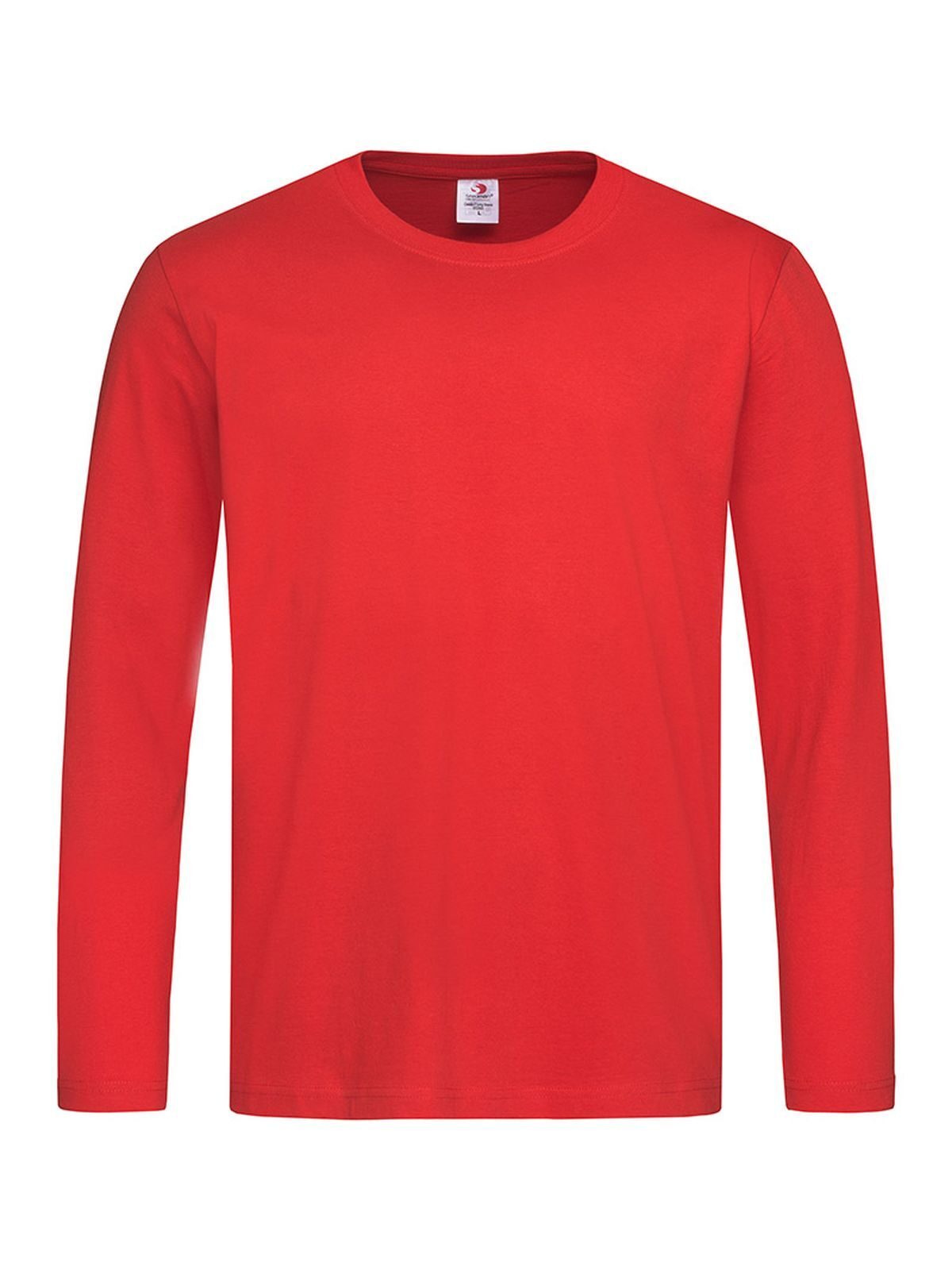 Camiseta Clássica de Manga Comprida - SRE - Vermelho escarlate