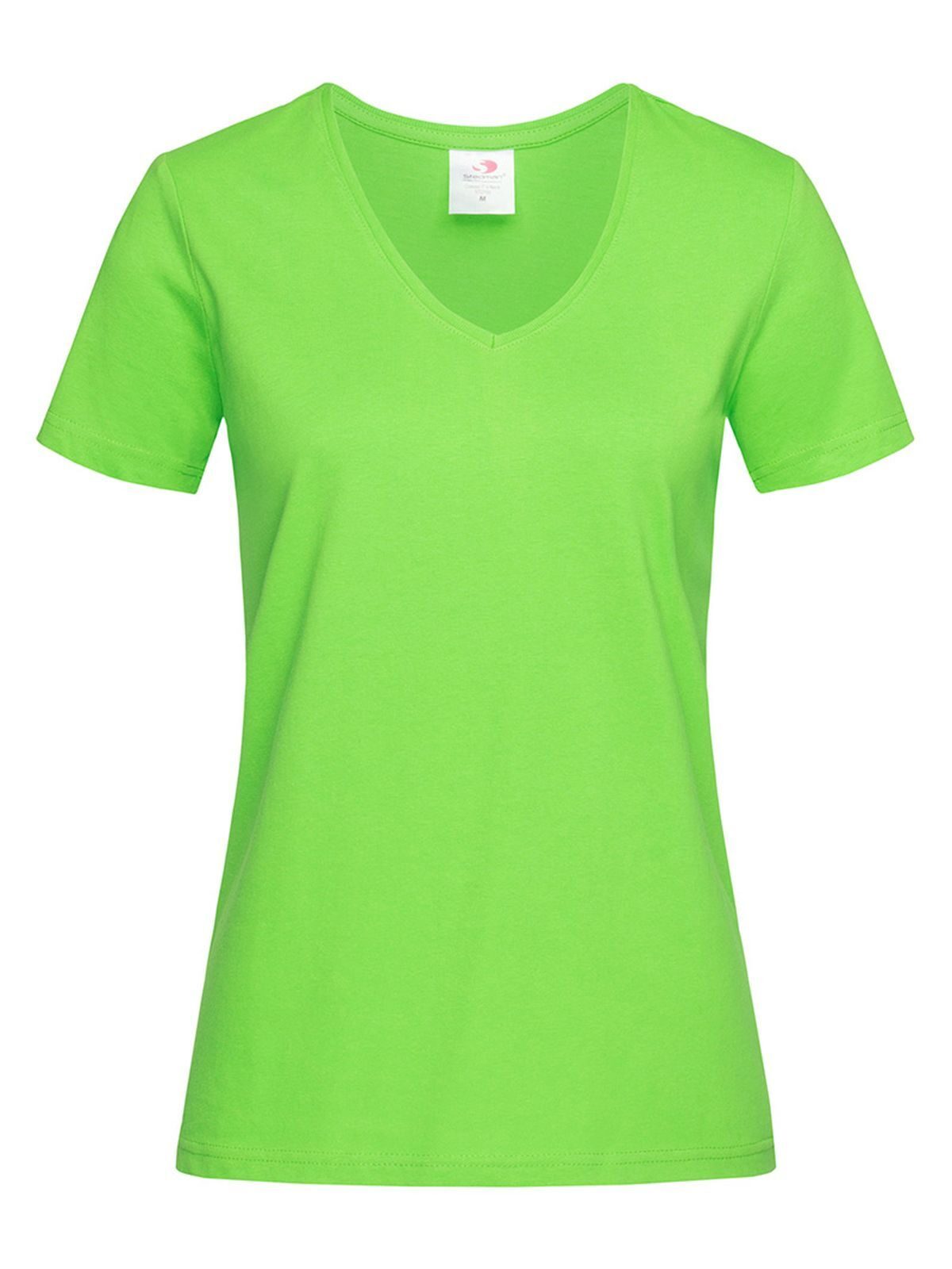 Camiseta feminina clássica com decote em V - KIW - Kiwi