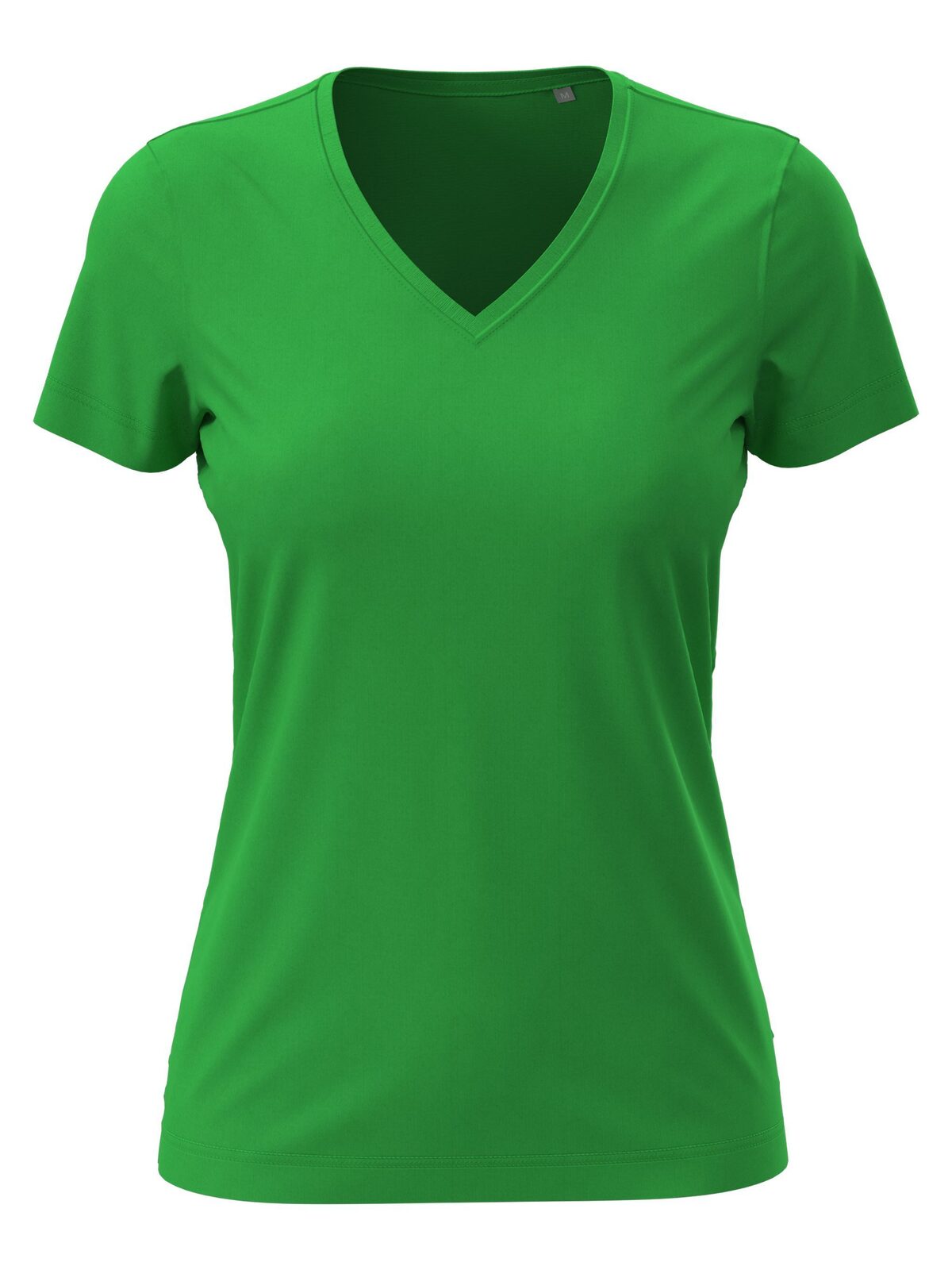 Camiseta feminina clássica com decote em V - KEG - Kelly Green