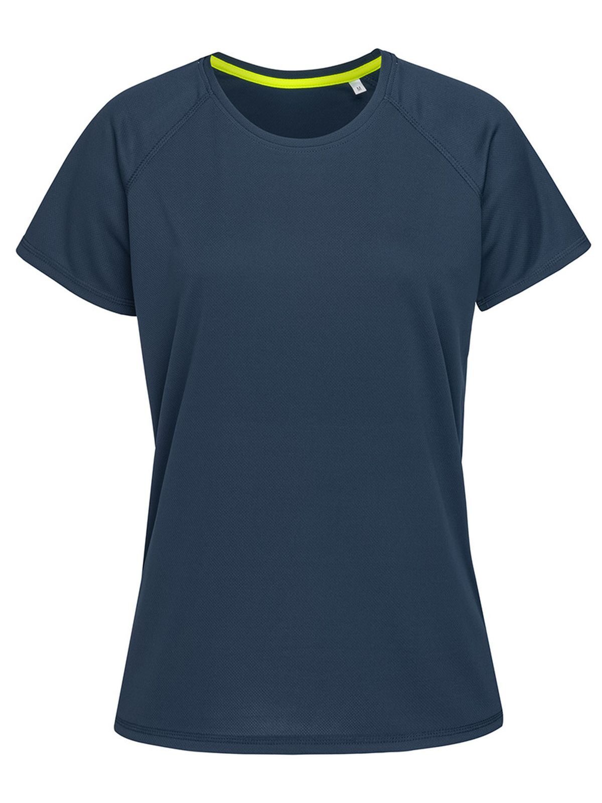 Camiseta Raglan Feminina de Malha - MAB - Azul-marinho