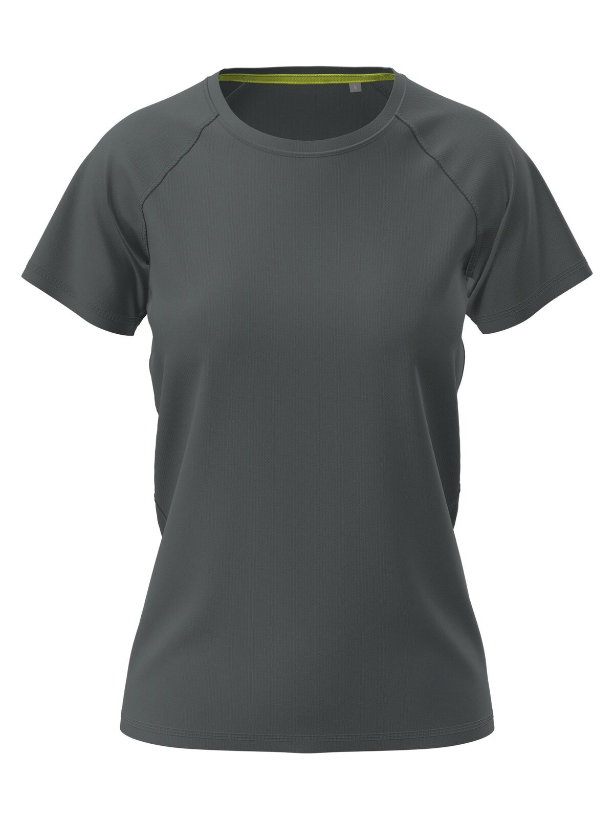 Camiseta Raglan Feminina de Malha - SLG - Cinza ardósia
