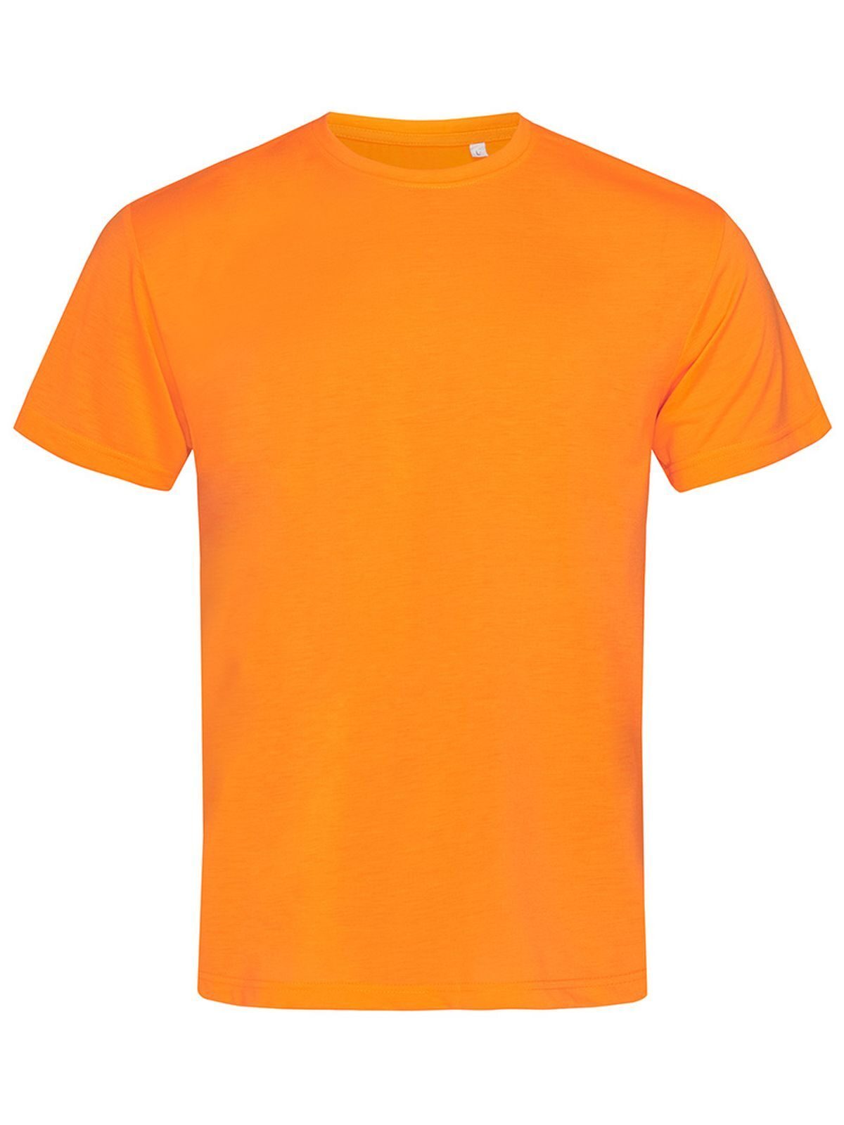 Camiseta com toque de algodão - COR - Laranja cibernético