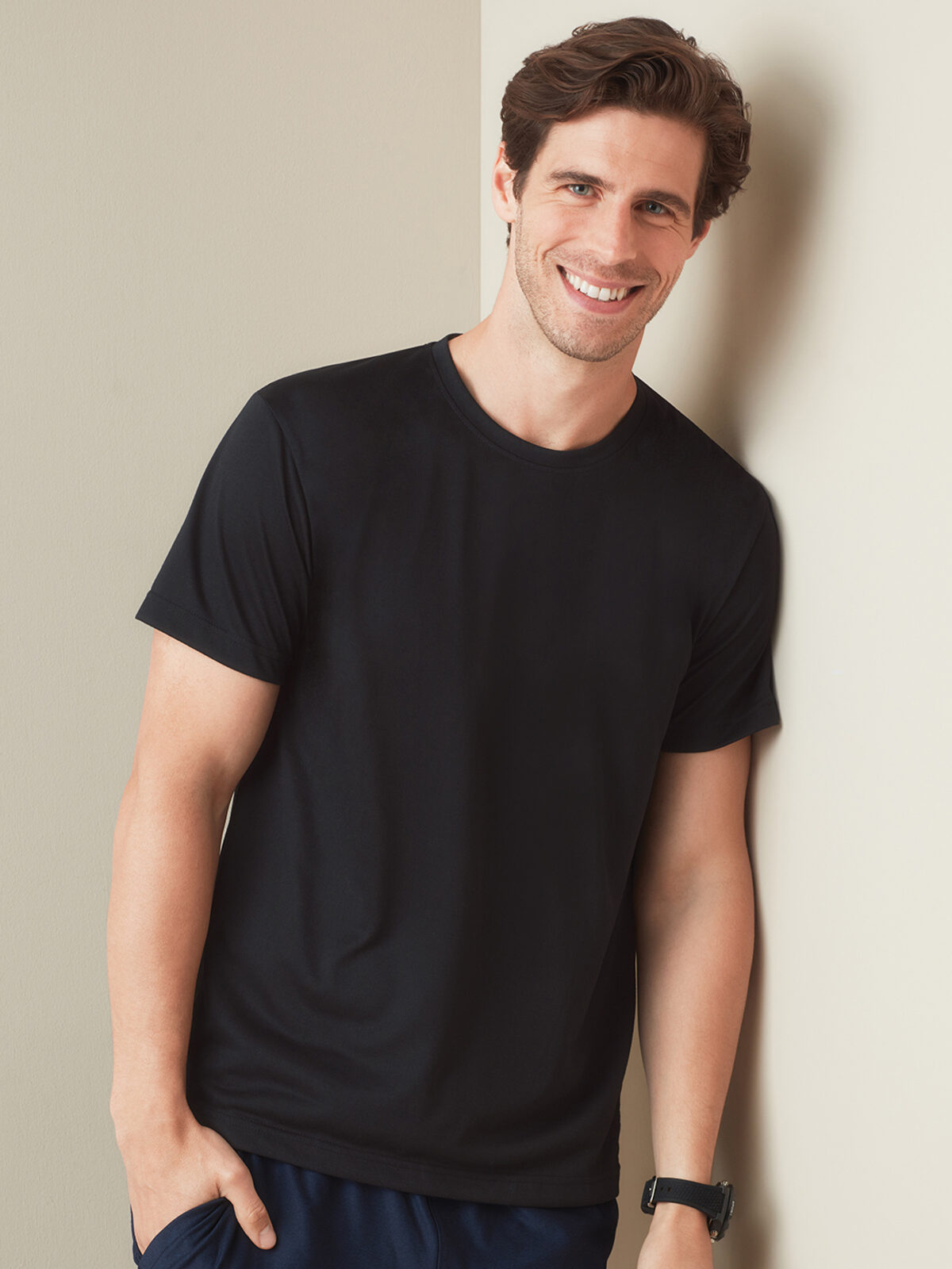 Camiseta com toque de algodão