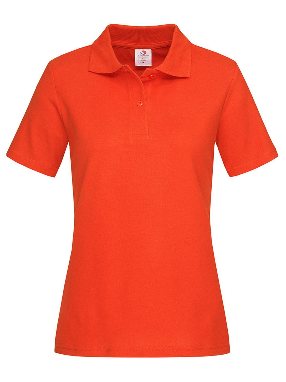Polo Clássico Feminino - BOR - Laranja brilhante