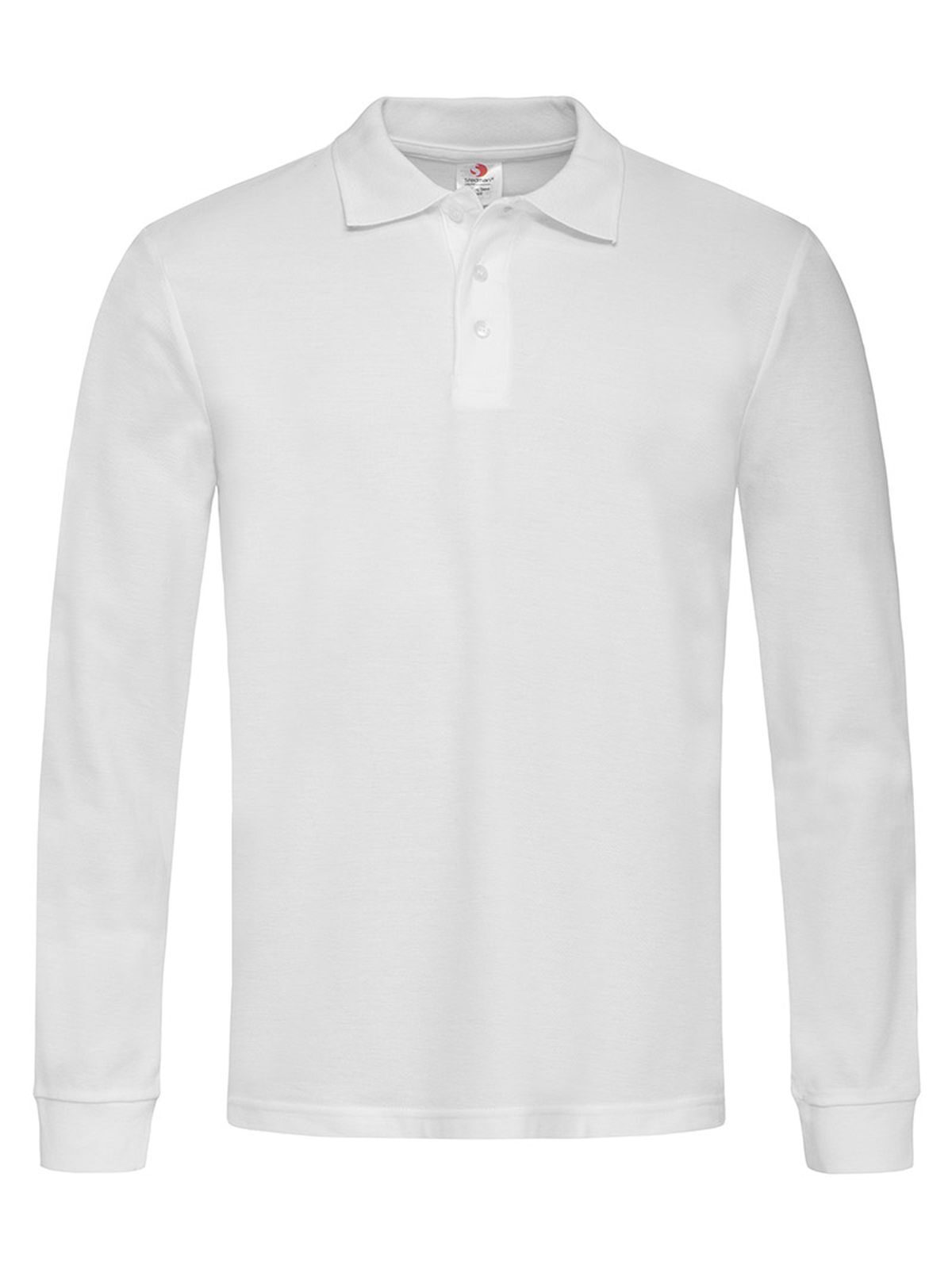 Polo clássica de manga comprida - WHI - Branco
