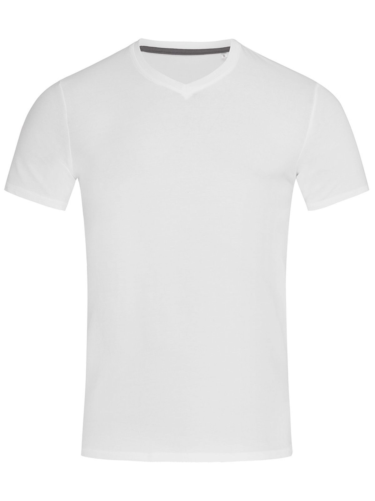 Stretch-T Decote em V - WHI - Branco