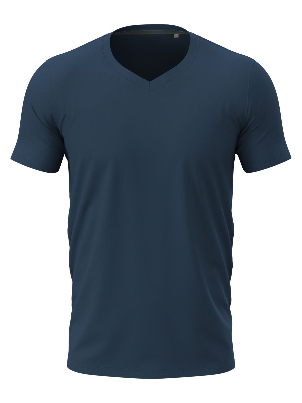 Stretch-T Decote em V - NAV - Azul-marinho