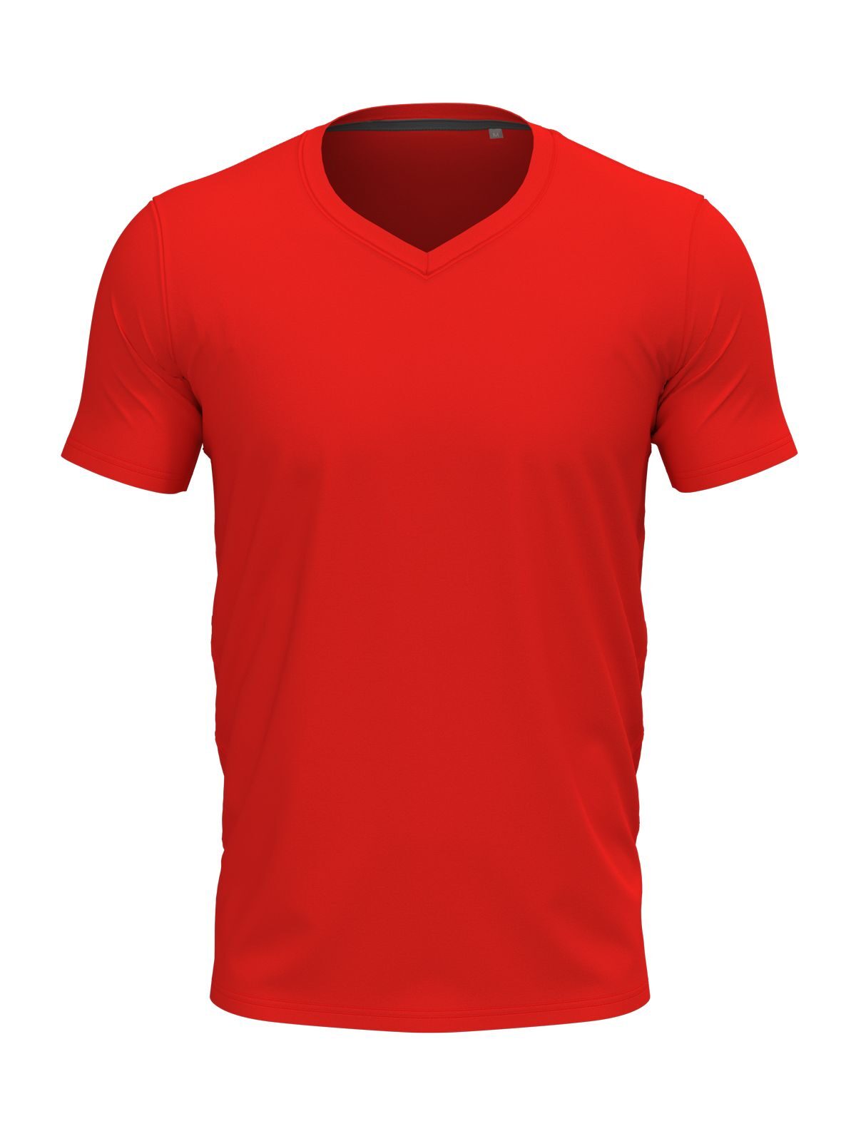 Stretch-T Decote em V - SRE - Vermelho escarlate