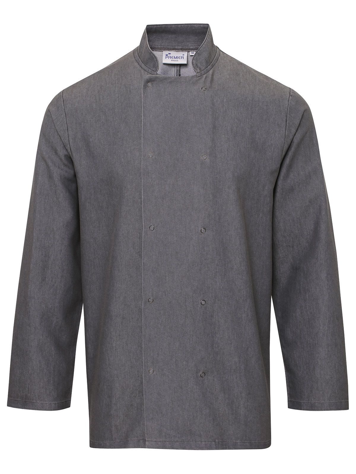 Jaqueta de chef em jeans - Cinza escuro (aprox. Pantone 425C)