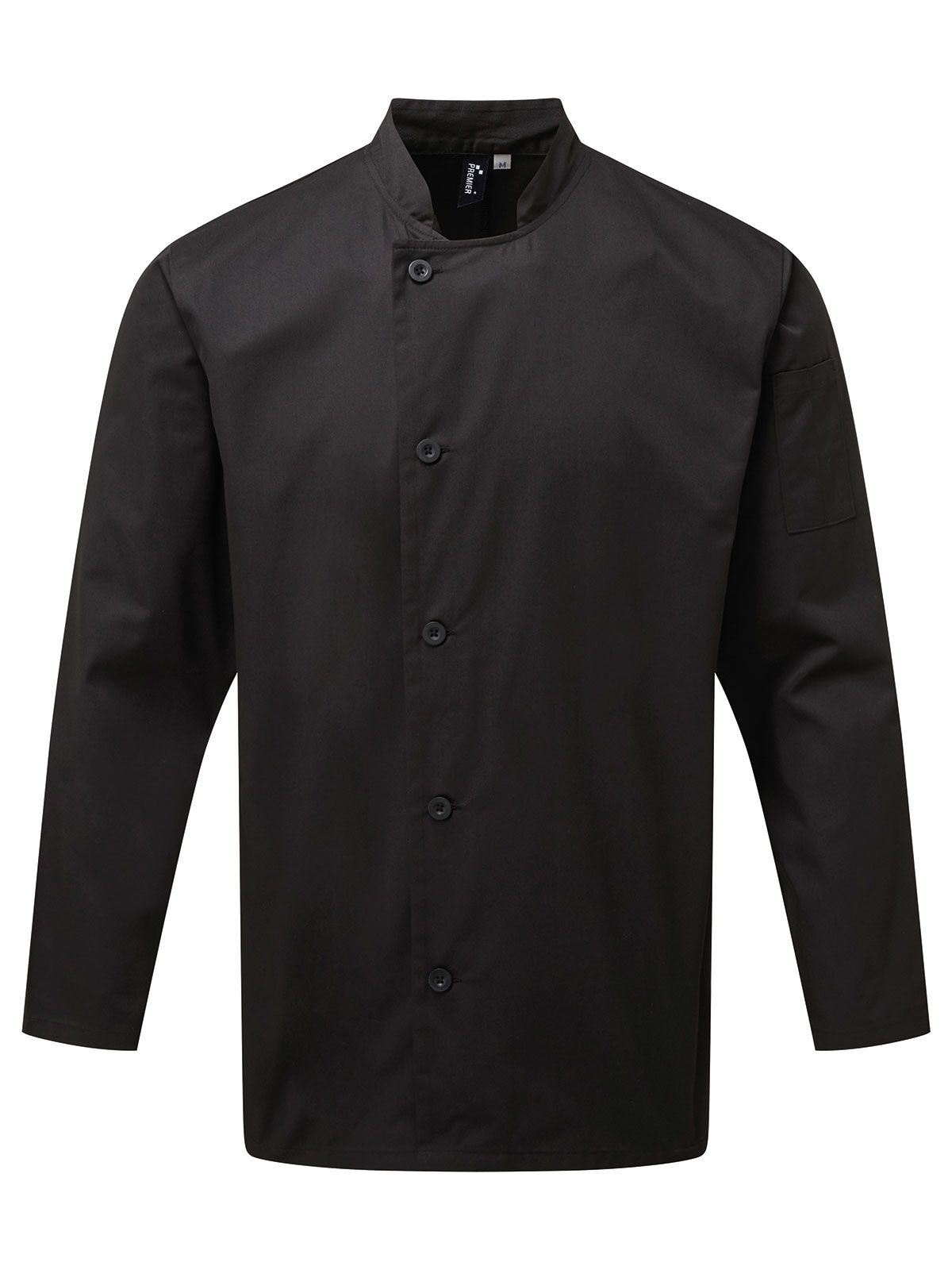 Jaqueta de Chef Essencial de Manga Comprida - BLAC - Preto