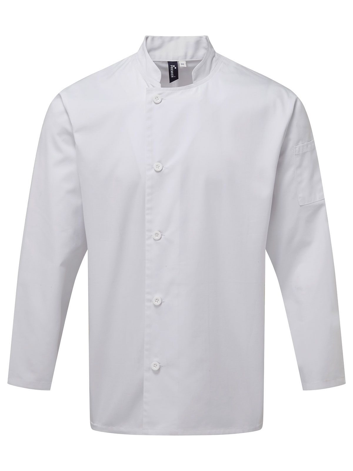 Jaqueta de Chef Essencial de Manga Comprida - WHIT - Branco