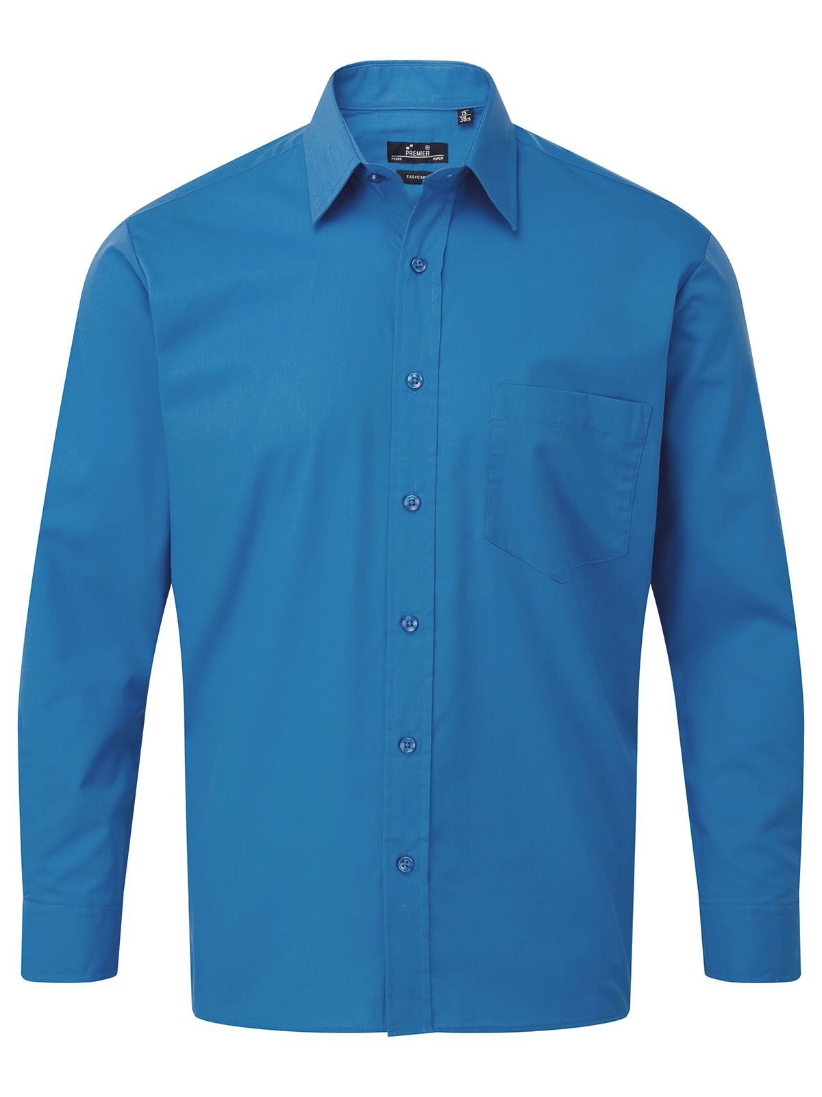 Camisa masculina de manga comprida em popeline - ROYA - Real