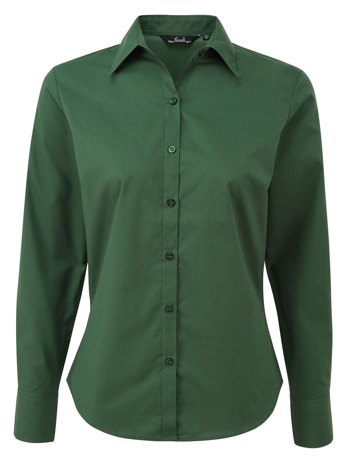 Blusa feminina de popeline com mangas compridas - BOTT - Garrafa