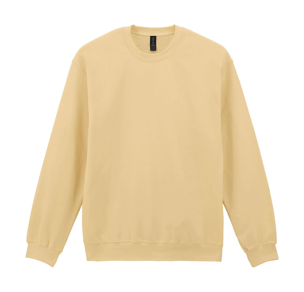 Moletom adulto de gola redonda em fleece de peso médio Softstyle® - 03 - Névoa Amarela