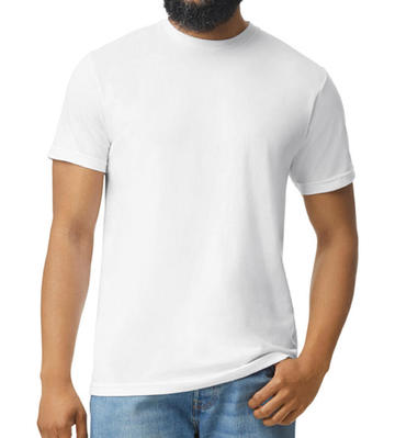 Camiseta Softstyle CVC para adultos - 30 - Branco