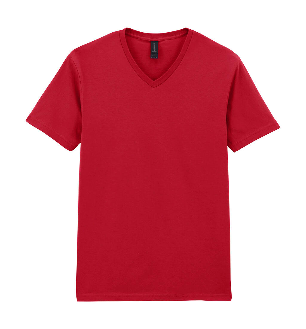 Camiseta com decote em V para adultos Softstyle® - 194 - Vermelho Cereja