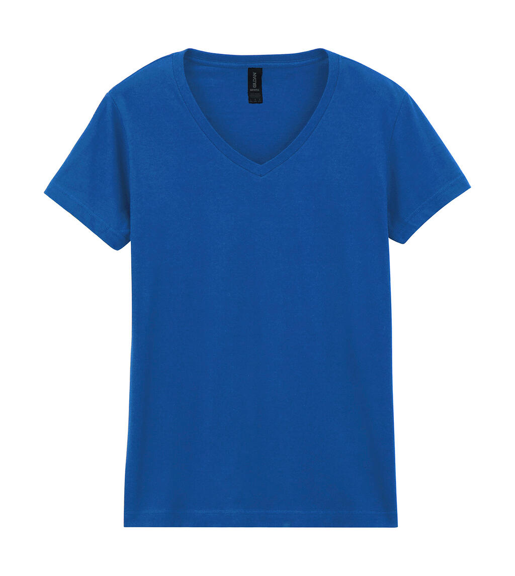 Camiseta feminina com decote em V Softstyle® - 51 - Real