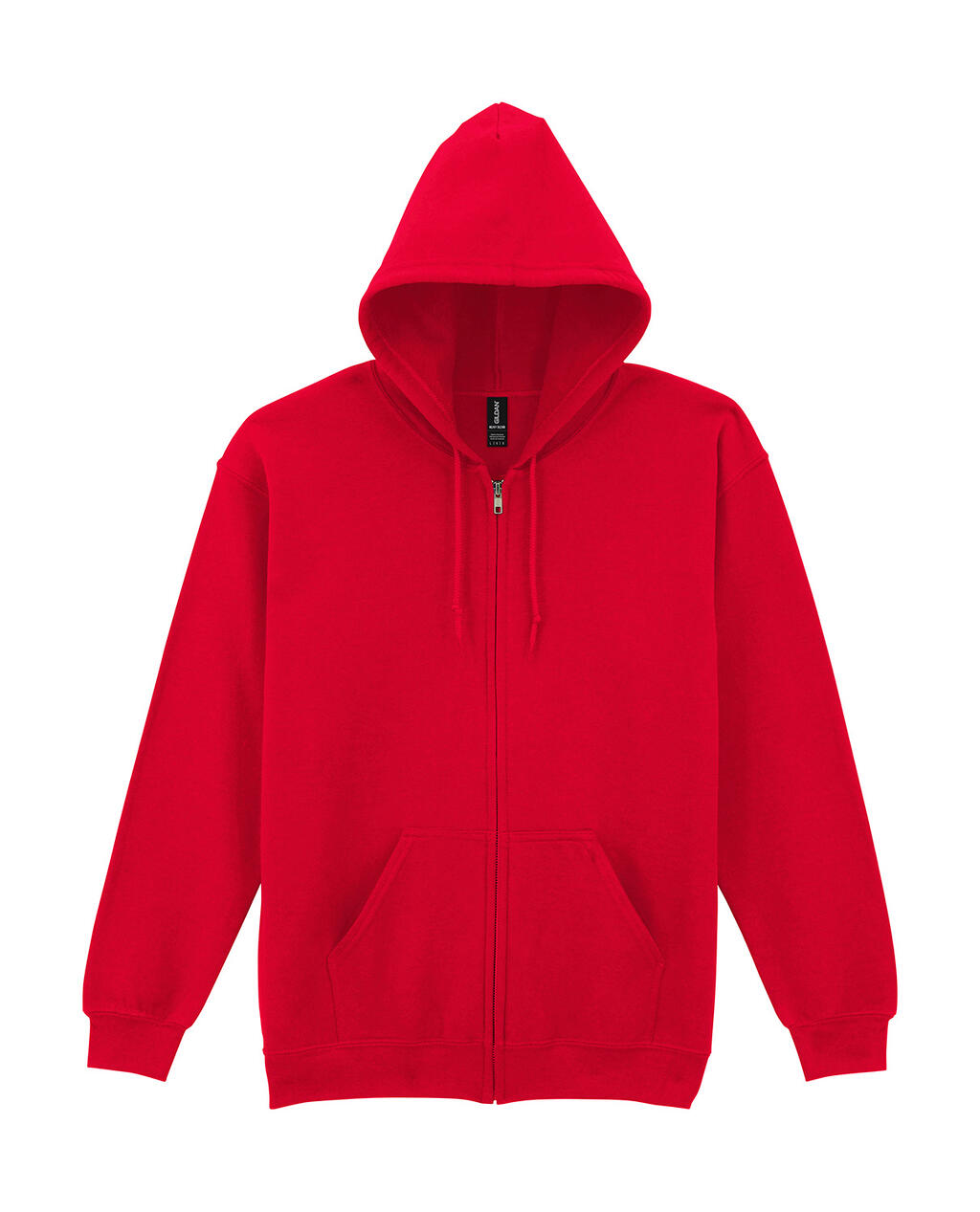Moletom com capuz e zíper frontal Heavy Blend™ para adultos - 40 - Vermelho