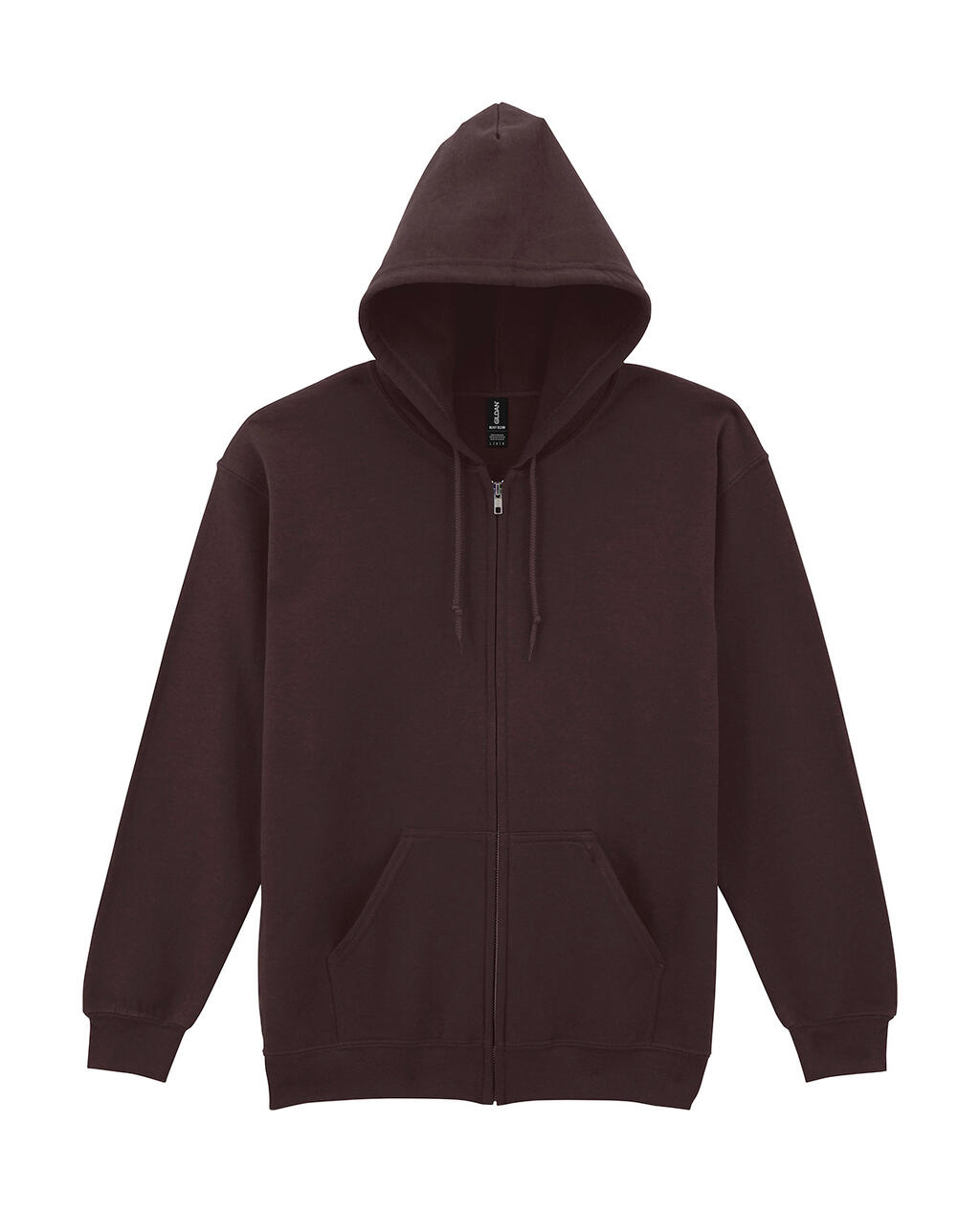 Moletom com capuz e zíper frontal Heavy Blend™ para adultos - 105 - Chocolate Amargo