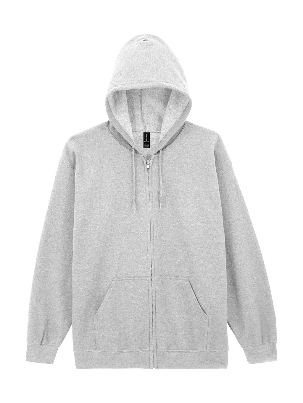Moletom com capuz e zíper frontal Heavy Blend™ para adultos - 93 - Cinza-claro (Heather)