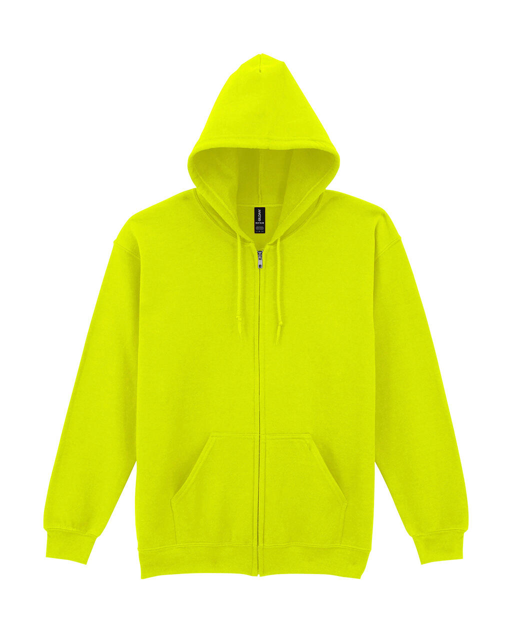 Moletom com capuz e zíper frontal Heavy Blend™ para adultos - 188 - Verde Segurança
