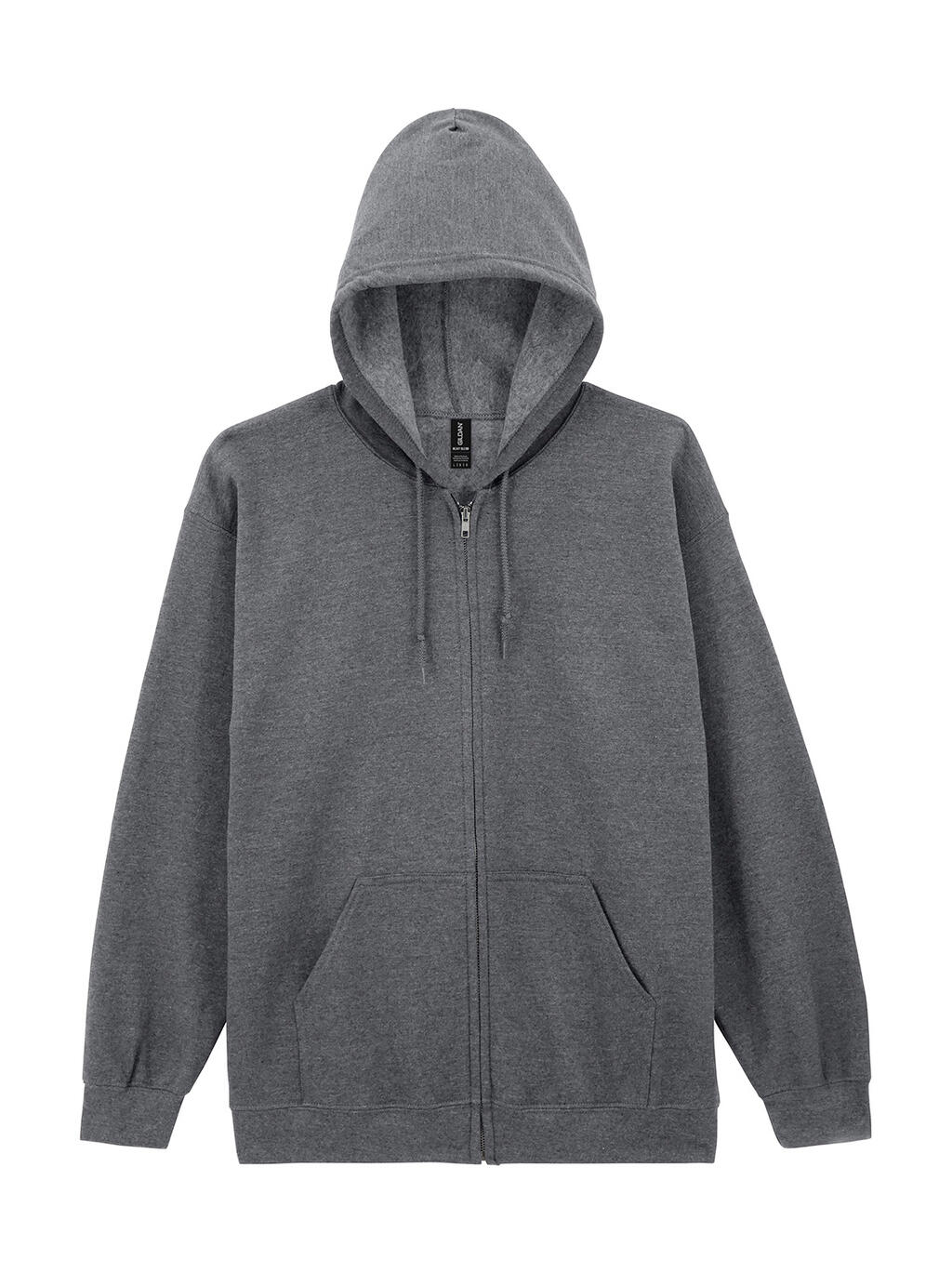 Moletom com capuz e zíper frontal Heavy Blend™ para adultos - 516 - Cinza Grafite