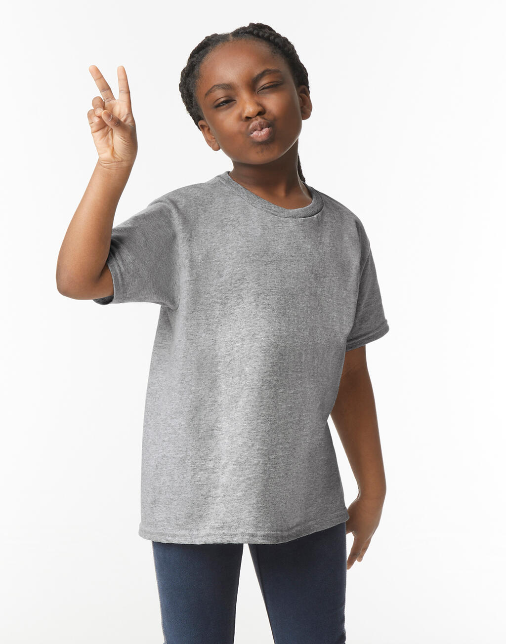 Camiseta infantil Heavy Cotton™ - 20 - Rosa Claro