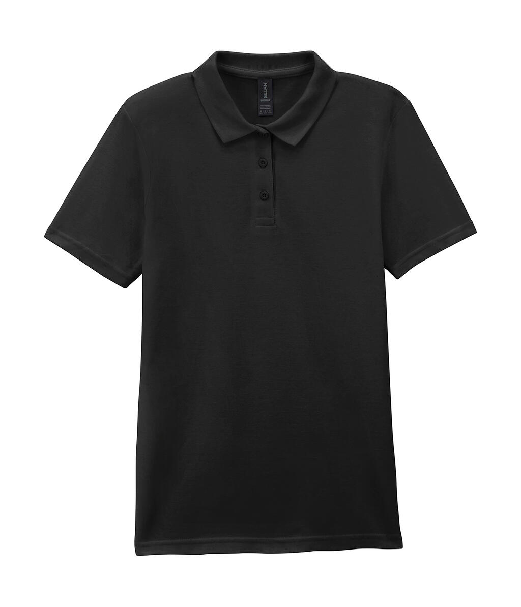 Polo piqué feminino Softstyle® - 36 - Preto